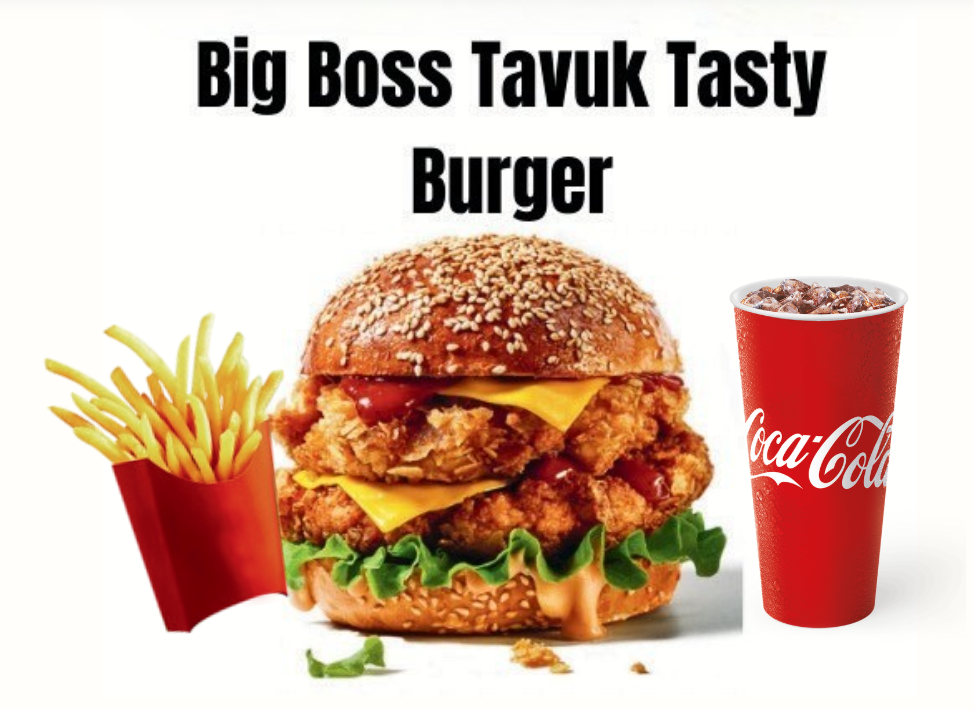 Big Boss Tavuk Teasty Burger - Doyurucu ve lezzetli tavuk burgerin kralı.