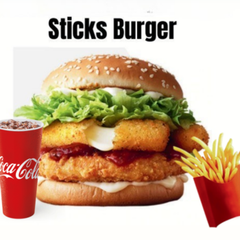 Sticks burger - Dışı çıtır, içi yumuşacık ve lezzetli malzemelerle dolu burger.