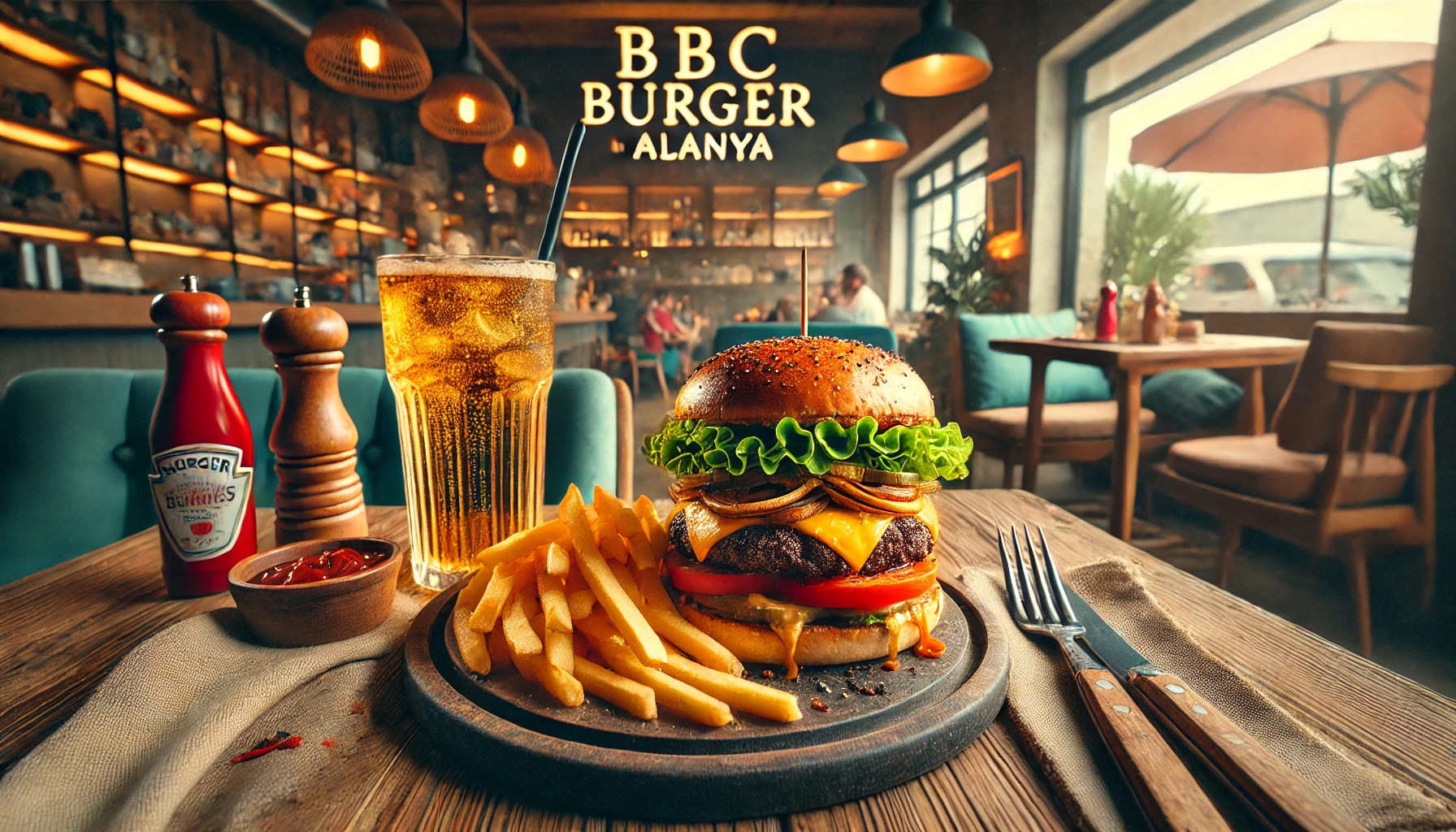 Alanya'da BBC Burger ile lezzetli burgerler ve eşsiz tatlarla doyasıya bir yemek deneyimi.