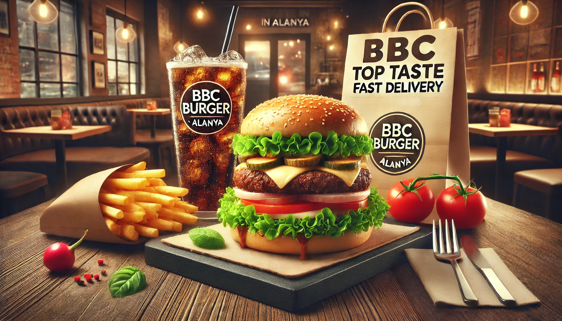 Alanya’da BBC Burger: Lezzetli burgerler ve hızlı teslimat hizmeti ile mükemmel yemek deneyimi.