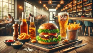 Alanya'da BBC Burger: Hamburger keyfini katlayan lezzetli seçeneklerle dolu menü.