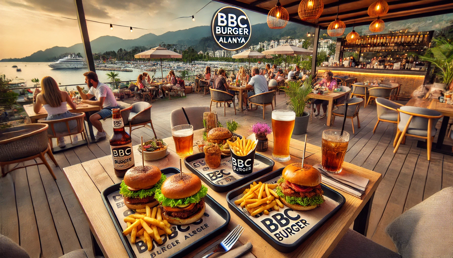 Alanya’da akşam yemeği için BBC Burger’in eşsiz lezzetlerini keşfedin.