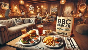 BBC Burger Alanya, evde yemek keyfi için lezzetli burgerler ve hızlı teslimat hizmeti sunuyor.