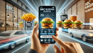 BBC Burger Alanya, hızlı ve kolay sipariş sistemiyle lezzetli burgerler sunar.