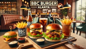 BBC Burger Alanya, kaliteli malzemelerle hazırlanan burgerleriyle mükemmel tatlar sunuyor.